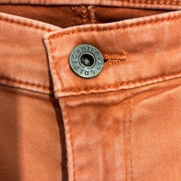 Ag Adriano Goldschmied salmon skinny jeans. Prima cigarette crop. - Picture 5 of 10